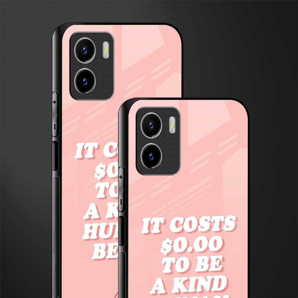 be a kind human being back phone cover | glass case for vivo y72