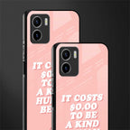 be a kind human being back phone cover | glass case for vivo y72