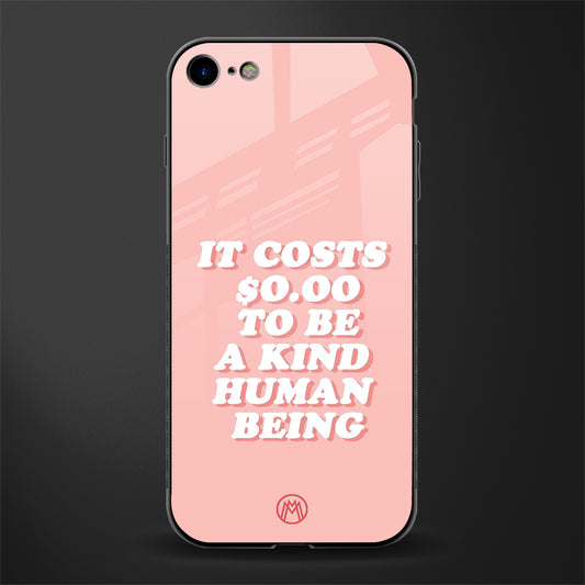 be a kind human being glass case for iphone 7 image