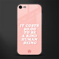 be a kind human being glass case for iphone 8 image