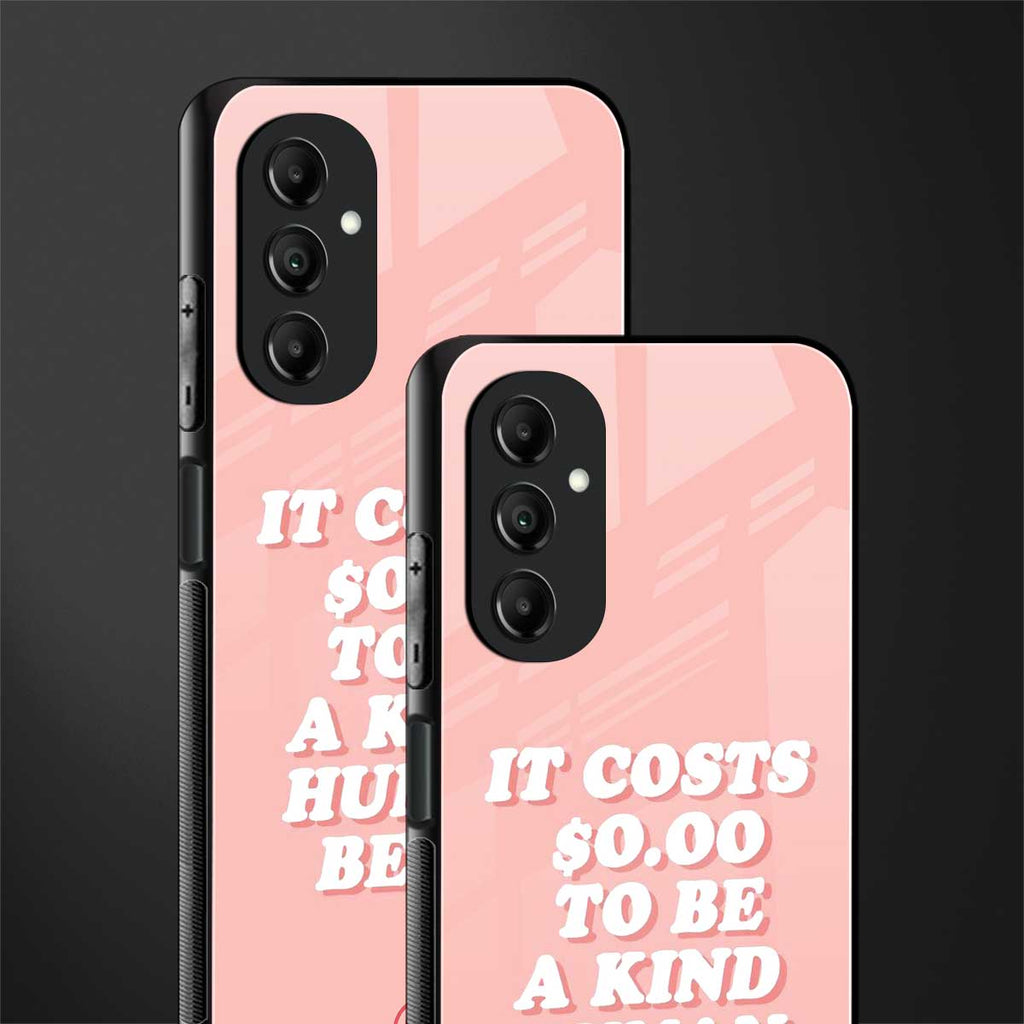 be a kind human being back phone cover | glass case for samsung galaxy a14 5g