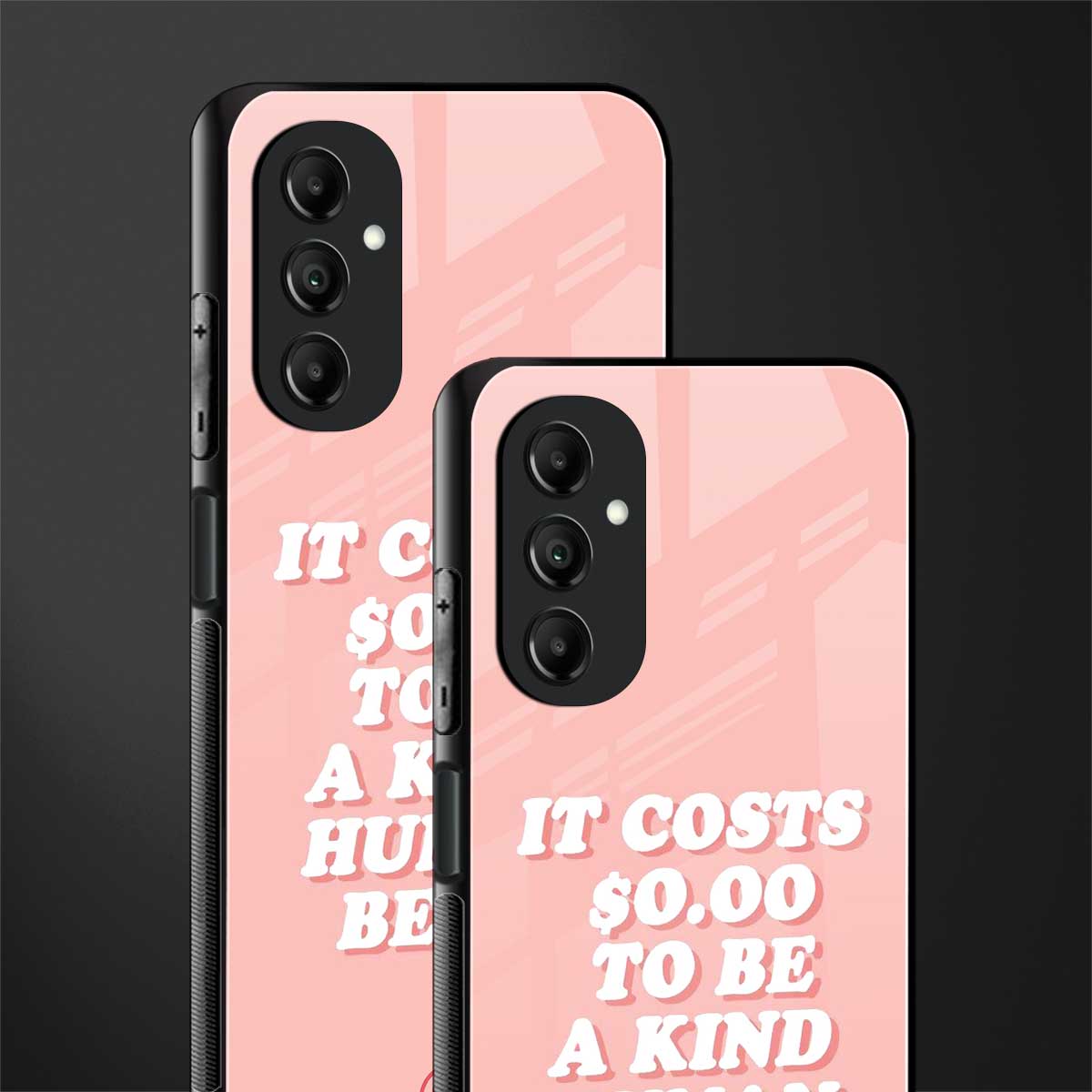 be a kind human being back phone cover | glass case for samsung galaxy a14 5g
