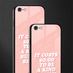 be a kind human being glass case for iphone 6 plus image-2