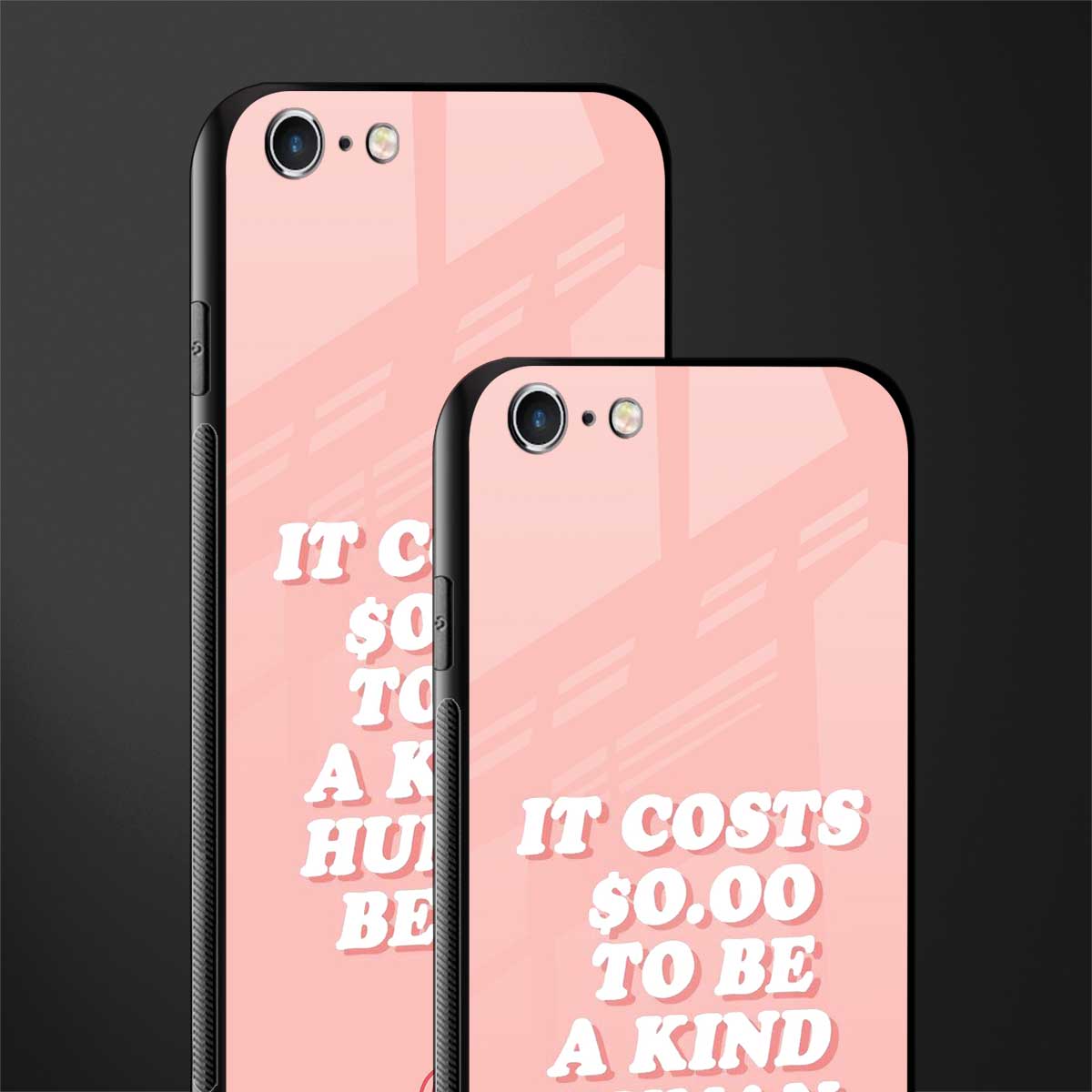 be a kind human being glass case for iphone 6 image-2