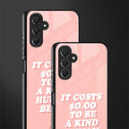 be a kind human being back phone cover | glass case for samsun galaxy a24 4g