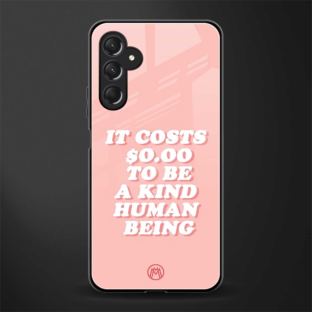 be a kind human being back phone cover | glass case for samsun galaxy a24 4g