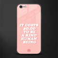 be a kind human being glass case for iphone 6s plus image