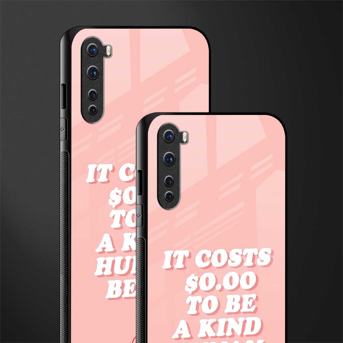 be a kind human being glass case for oneplus nord ac2001 image-2