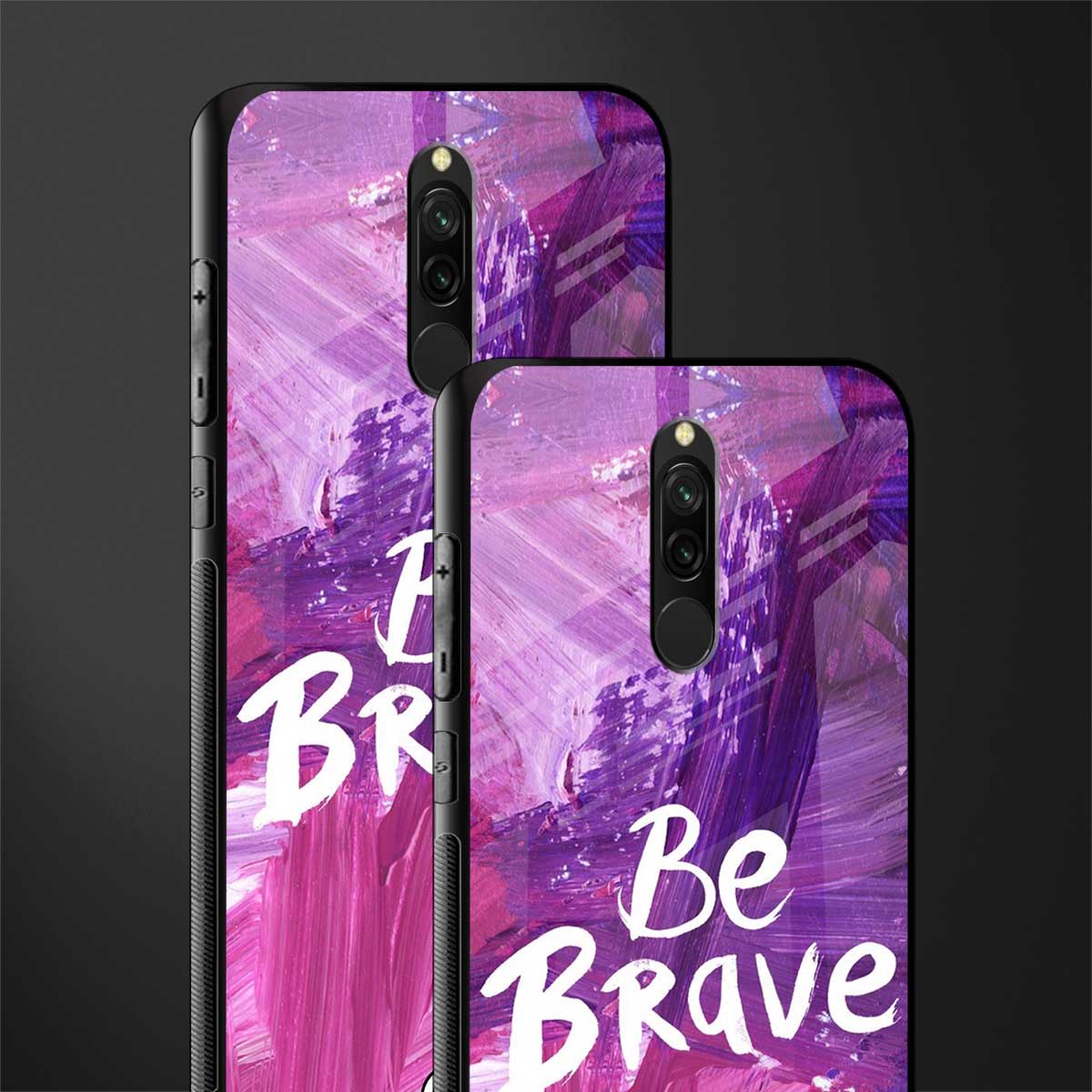 be brave glass case for redmi 8 image-2