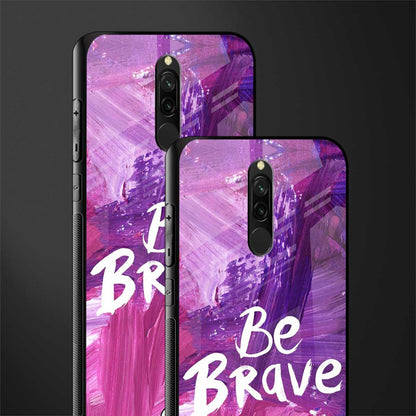 be brave glass case for redmi 8 image-2