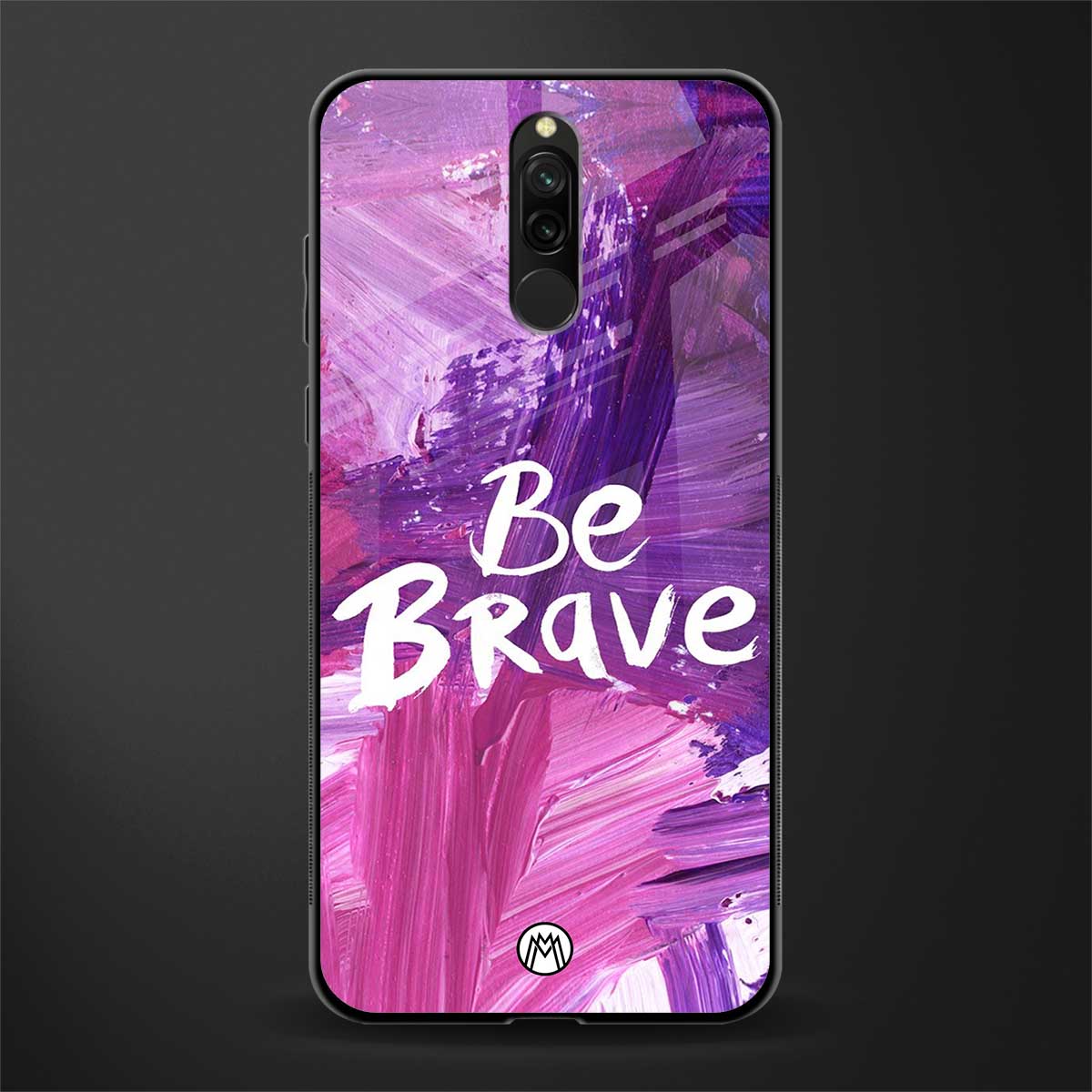 be brave glass case for redmi 8 image