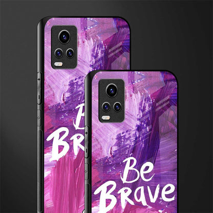 be brave back phone cover | glass case for vivo y73