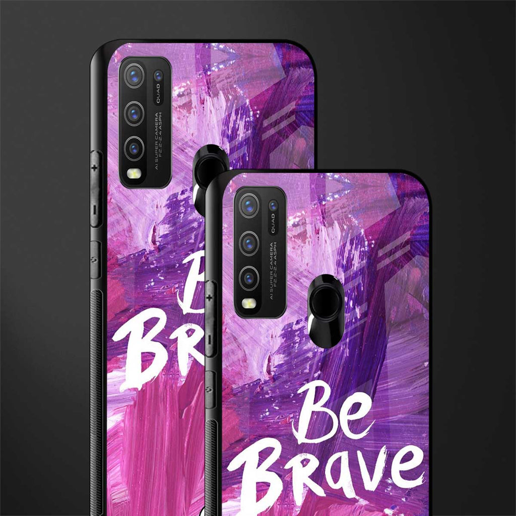 be brave glass case for vivo y50 image-2