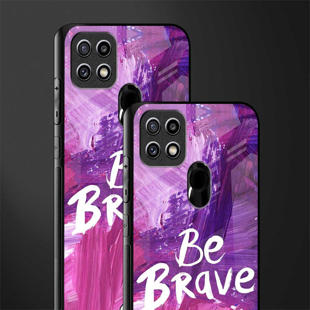 be brave glass case for oppo a15 image-2