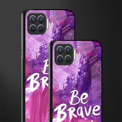 be brave glass case for oppo f17 image-2