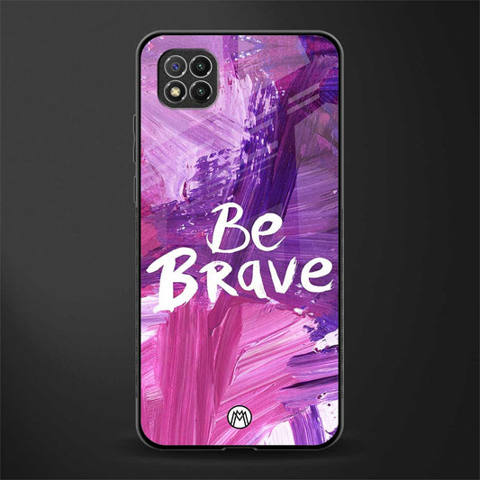 be brave glass case for poco c3 image