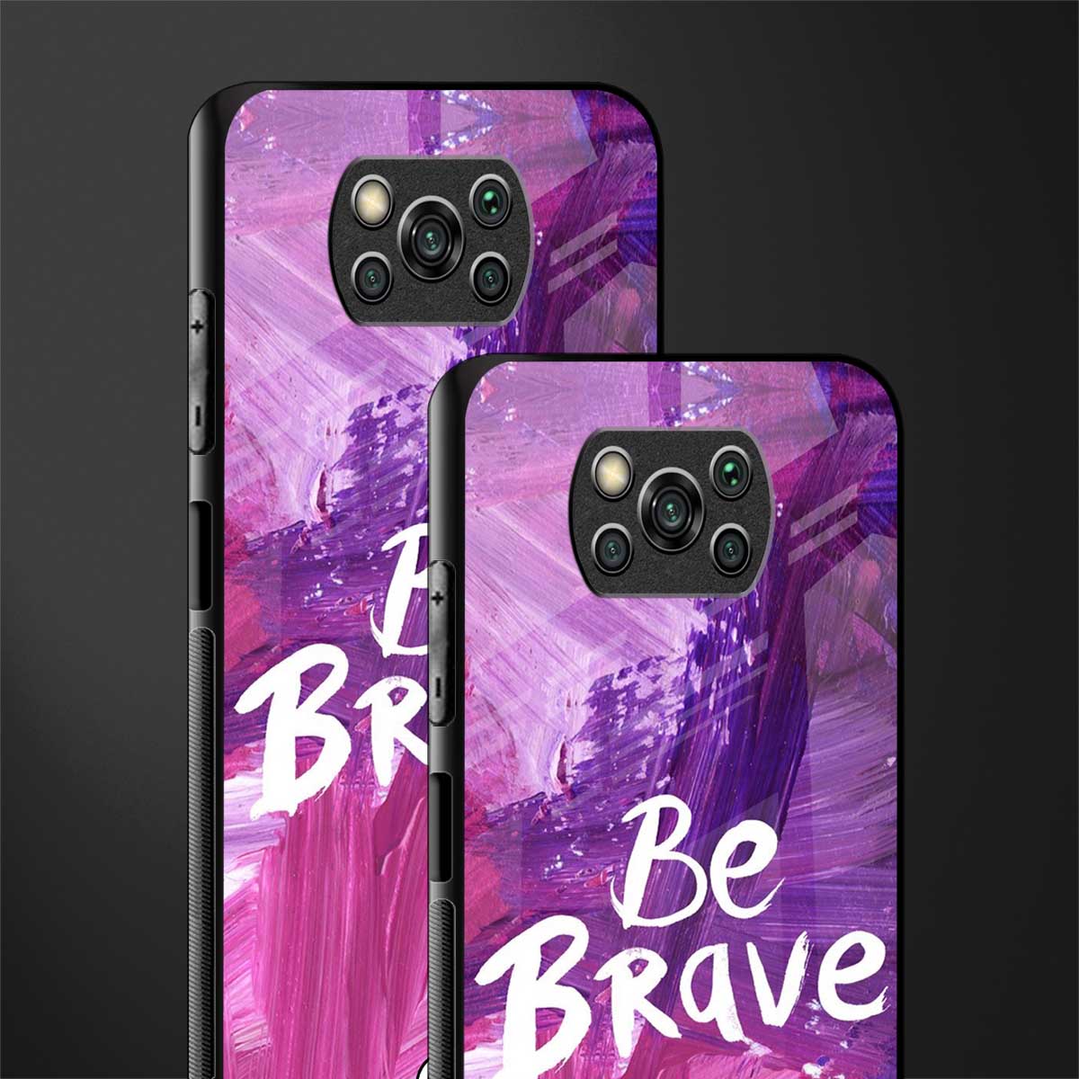 be brave glass case for poco x3 image-2