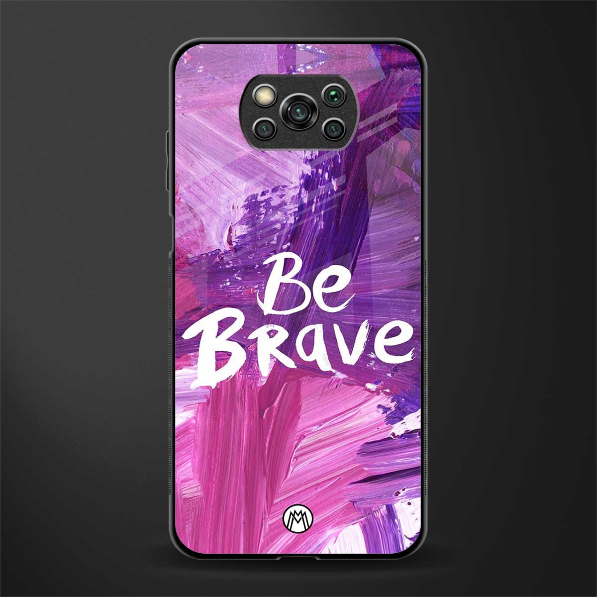 be brave glass case for poco x3 image