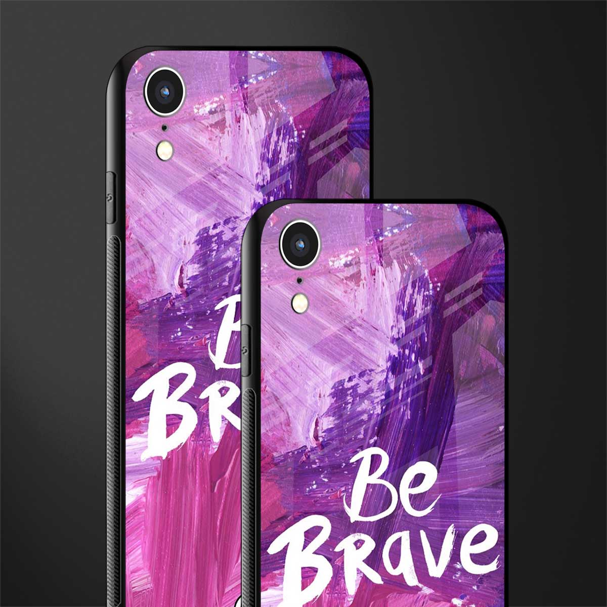 be brave glass case for iphone xr image-2