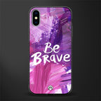 be brave glass case for iphone xs image