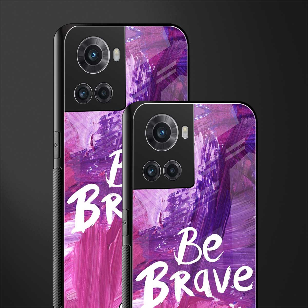 be brave back phone cover | glass case for oneplus 10r 5g