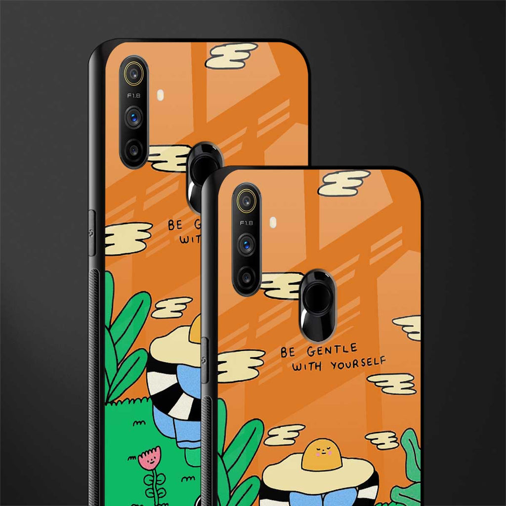 be gentle with yourself glass case for realme narzo 20a image-2