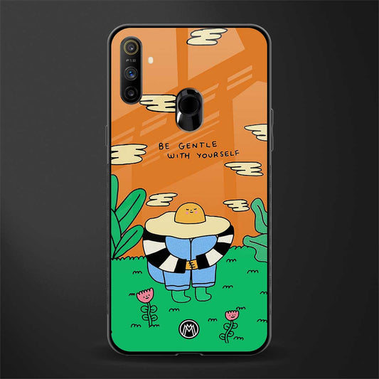 be gentle with yourself glass case for realme narzo 20a image