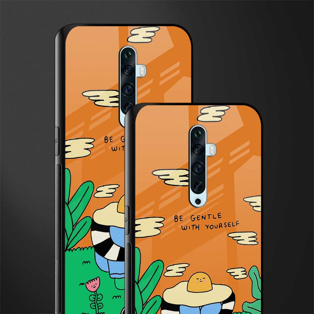 be gentle with yourself glass case for oppo reno 2f image-2