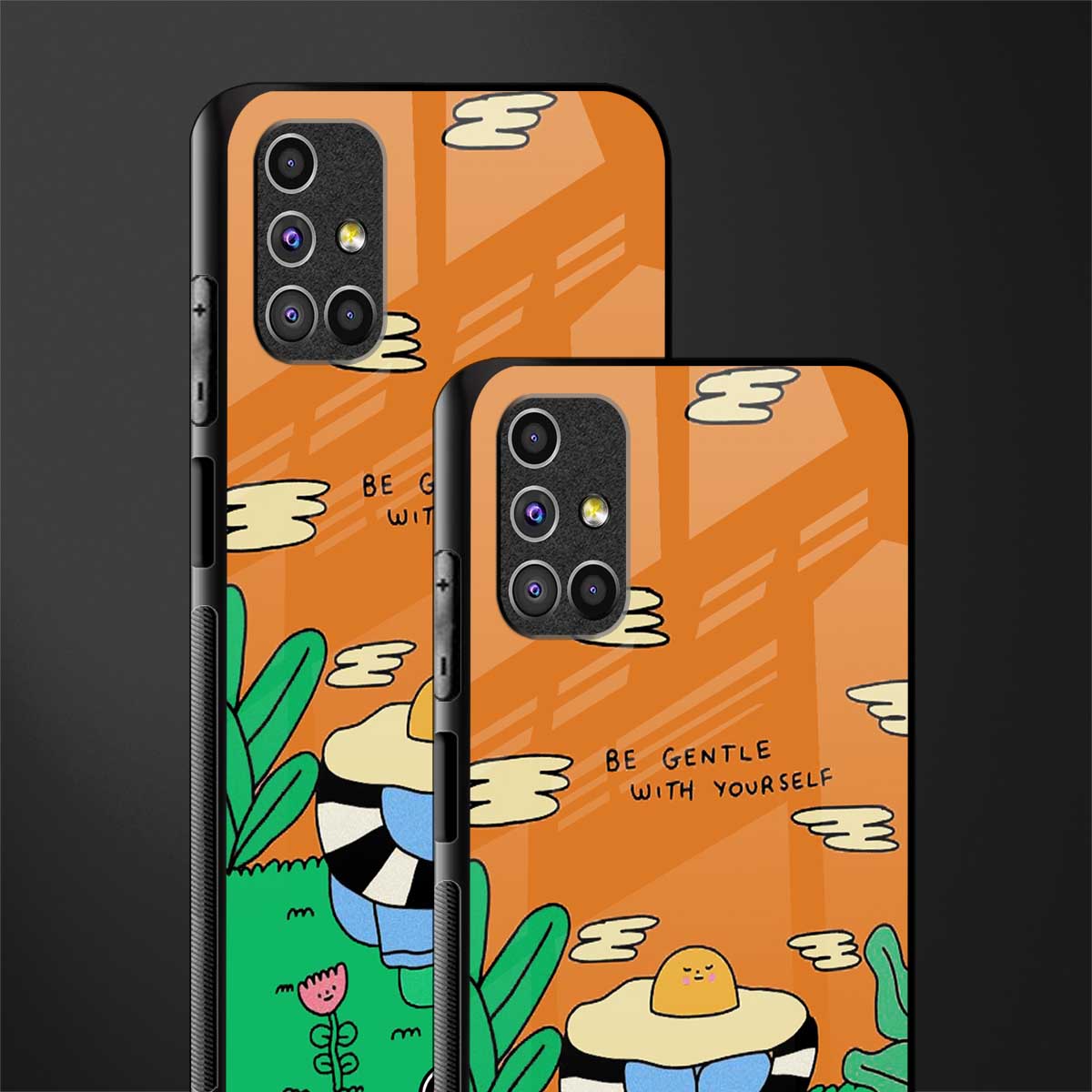 be gentle with yourself glass case for samsung galaxy m31s image-2