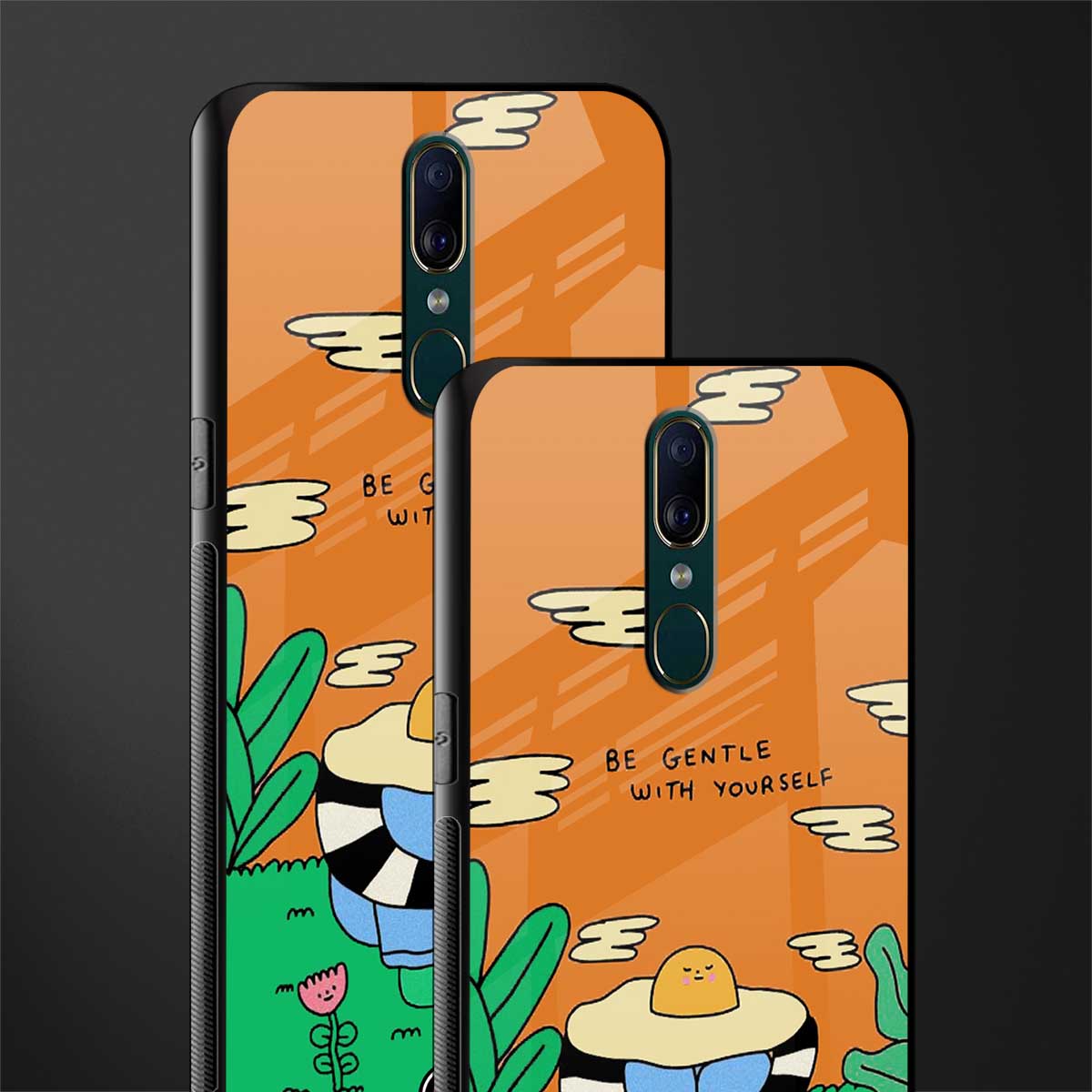 be gentle with yourself glass case for oppo f11 image-2
