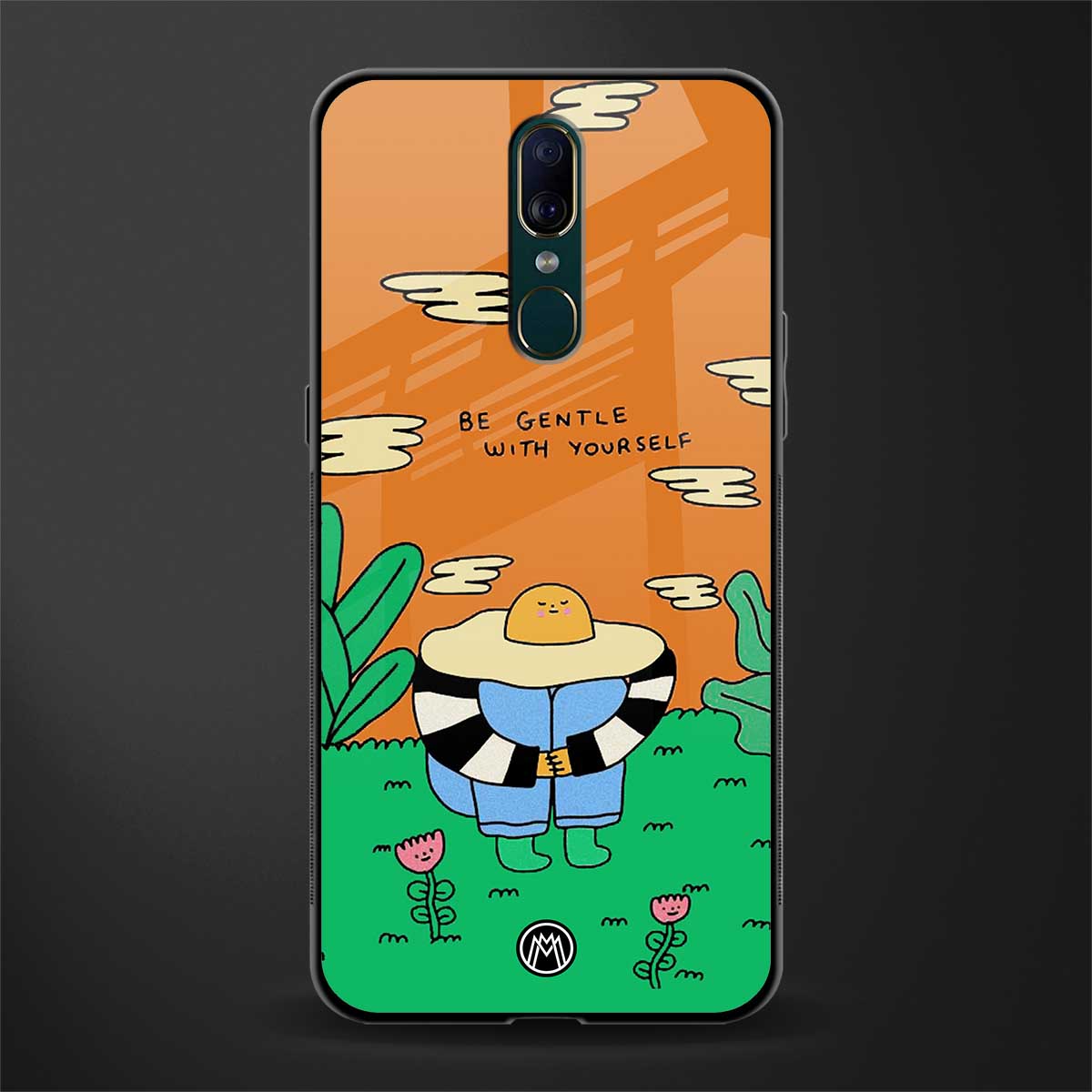 be gentle with yourself glass case for oppo a9 image