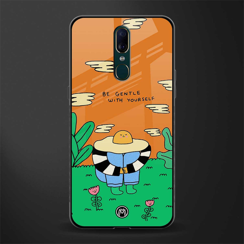 be gentle with yourself glass case for oppo f11 image