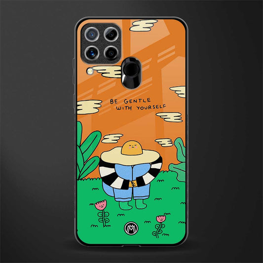 be gentle with yourself glass case for realme c15 image