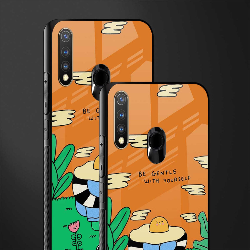 be gentle with yourself glass case for vivo y19 image-2