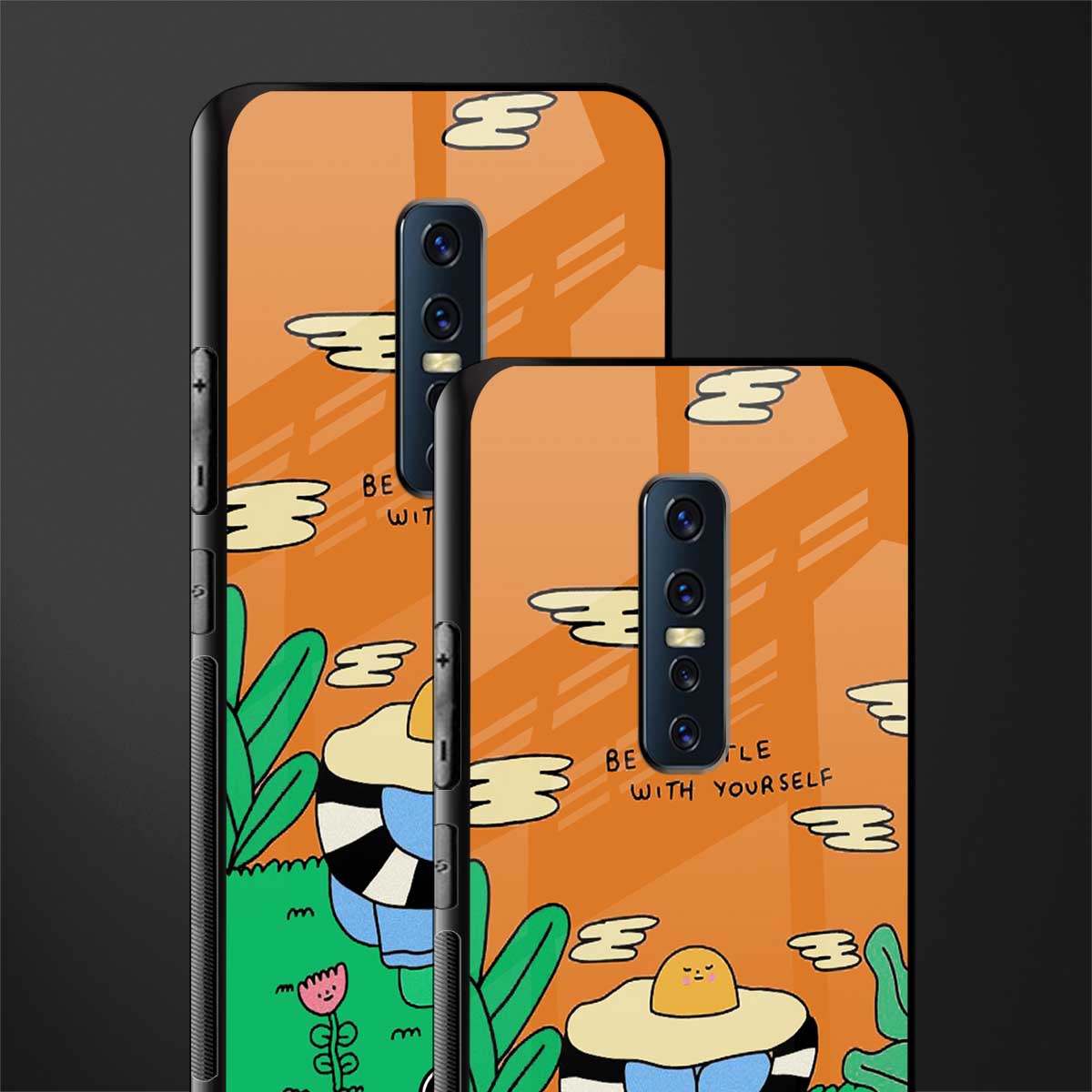 be gentle with yourself glass case for vivo v17 pro image-2