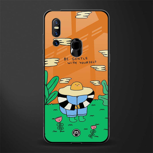 be gentle with yourself glass case for vivo v15 image