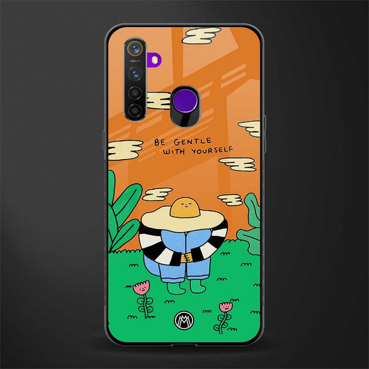 be gentle with yourself glass case for realme 5s image