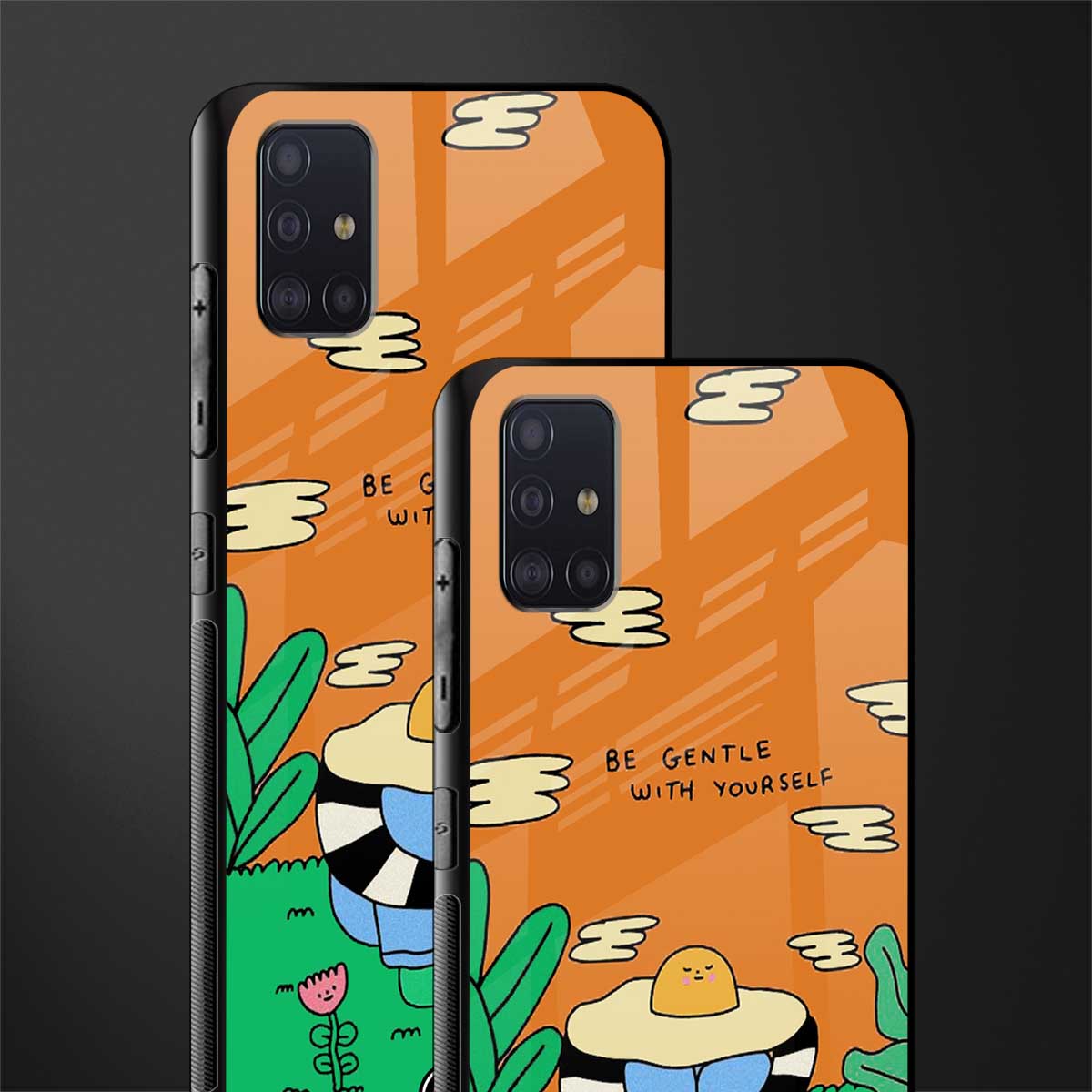 be gentle with yourself glass case for samsung galaxy a71 image-2