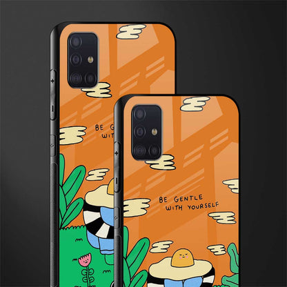be gentle with yourself glass case for samsung galaxy a71 image-2