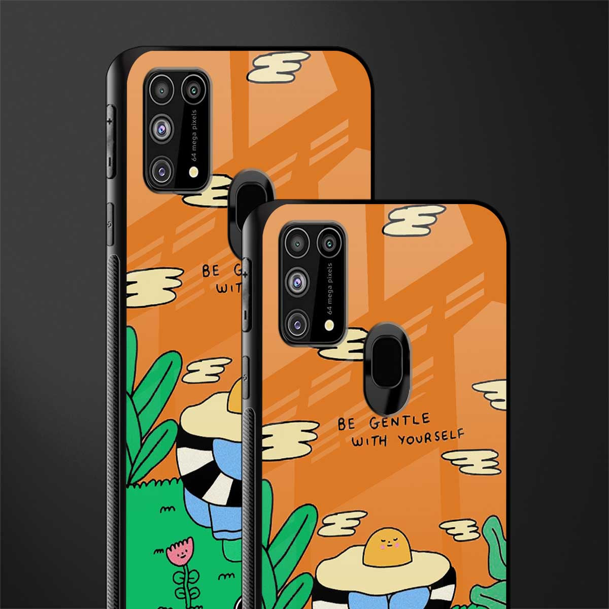 be gentle with yourself glass case for samsung galaxy f41 image-2