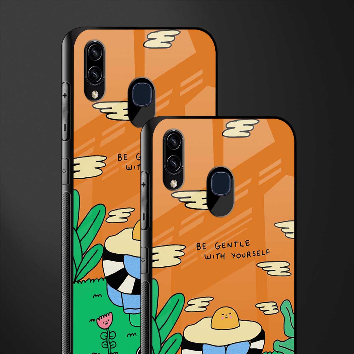be gentle with yourself glass case for samsung galaxy m10s image-2
