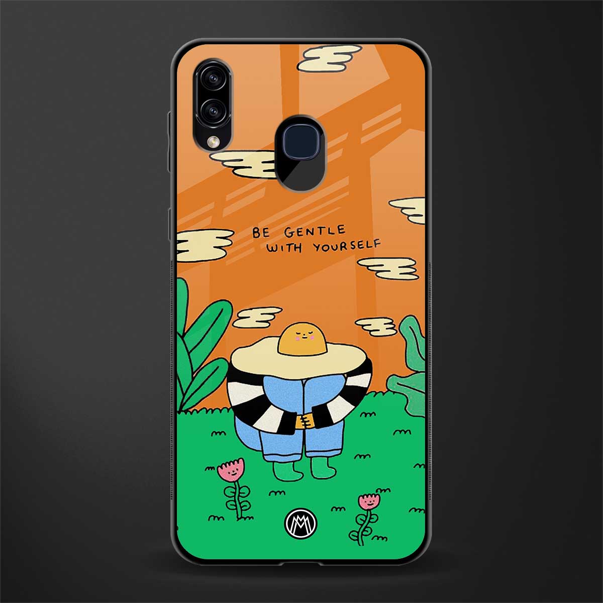be gentle with yourself glass case for samsung galaxy m10s image