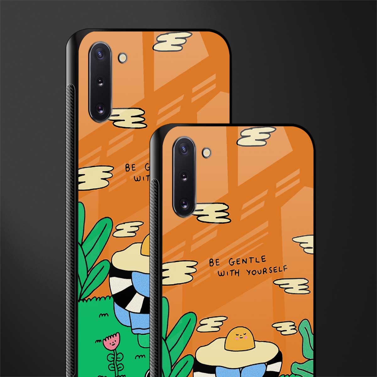 be gentle with yourself glass case for samsung galaxy note 10 image-2