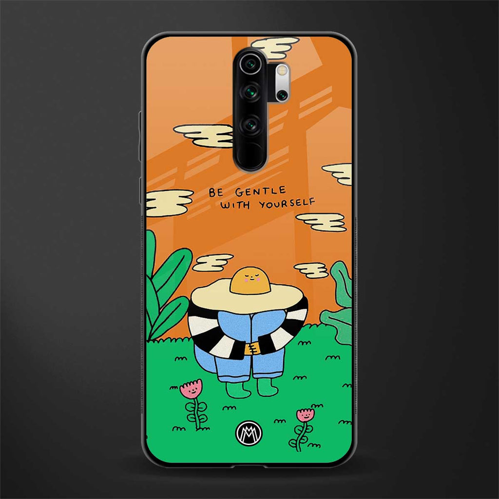 be gentle with yourself glass case for redmi note 8 pro image