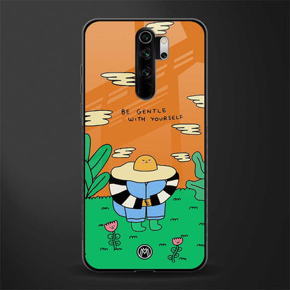 be gentle with yourself glass case for redmi note 8 pro image