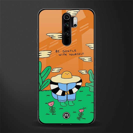 be gentle with yourself glass case for redmi note 8 pro image