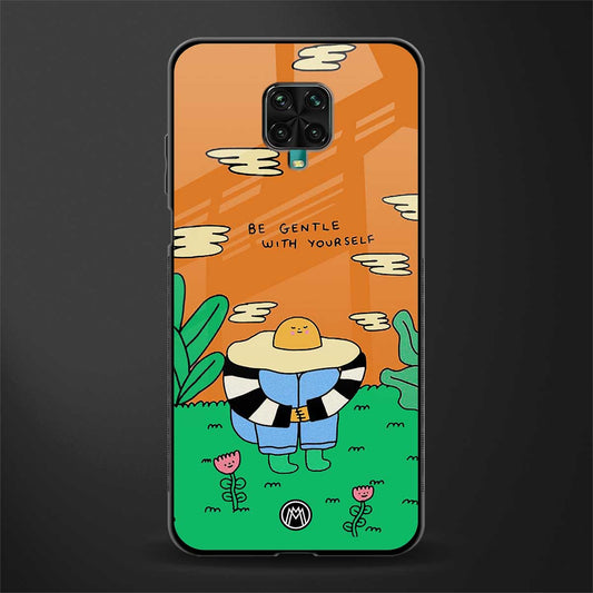 be gentle with yourself glass case for redmi note 9 pro image