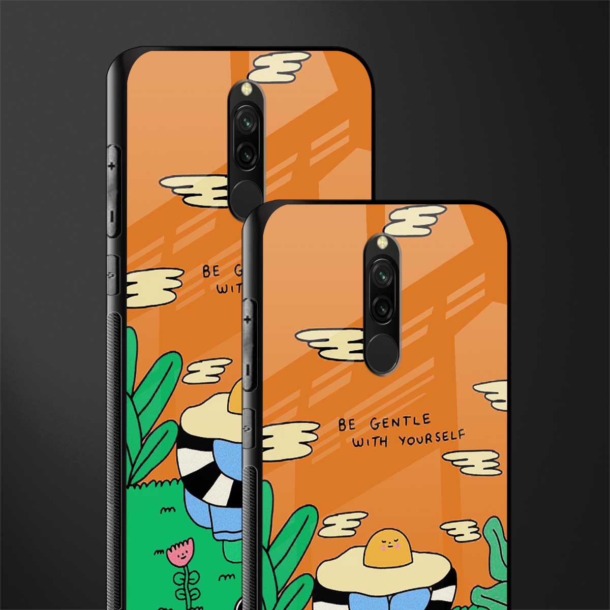 be gentle with yourself glass case for redmi 8 image-2