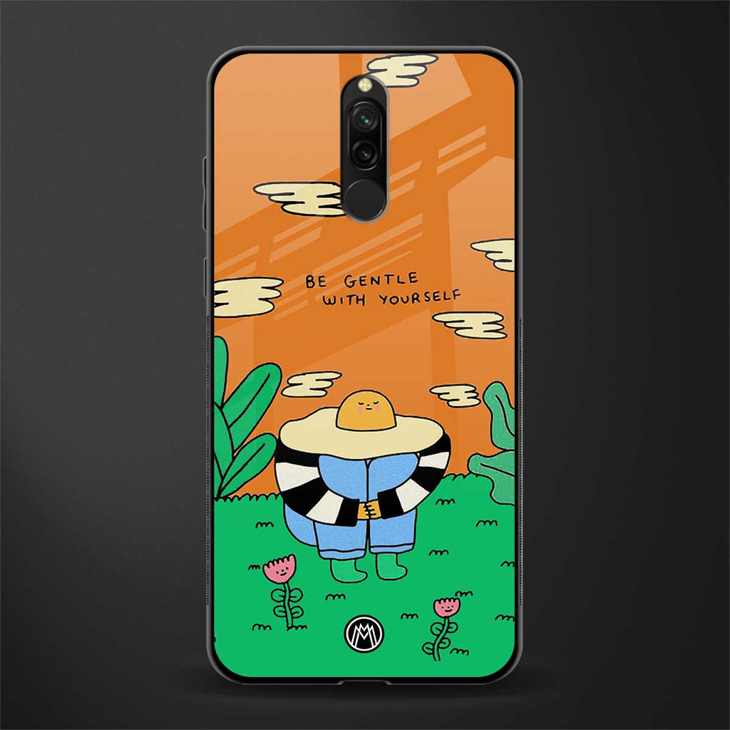 be gentle with yourself glass case for redmi 8 image