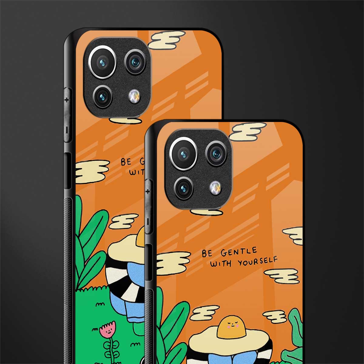 be gentle with yourself glass case for mi 11 lite image-2